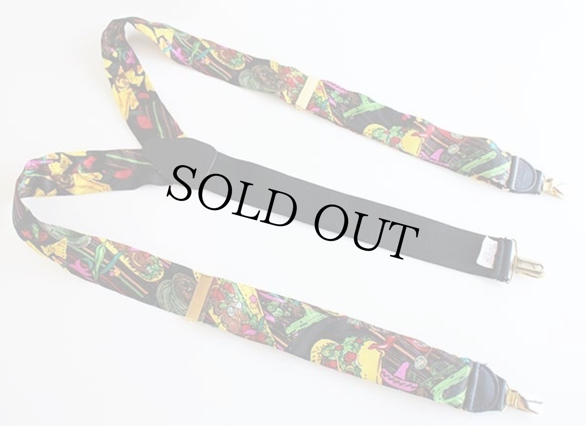 画像2: PELICAN USA CAS GERMANY メキシカン 総柄 クリップ式 サスペンダー★21 (2)