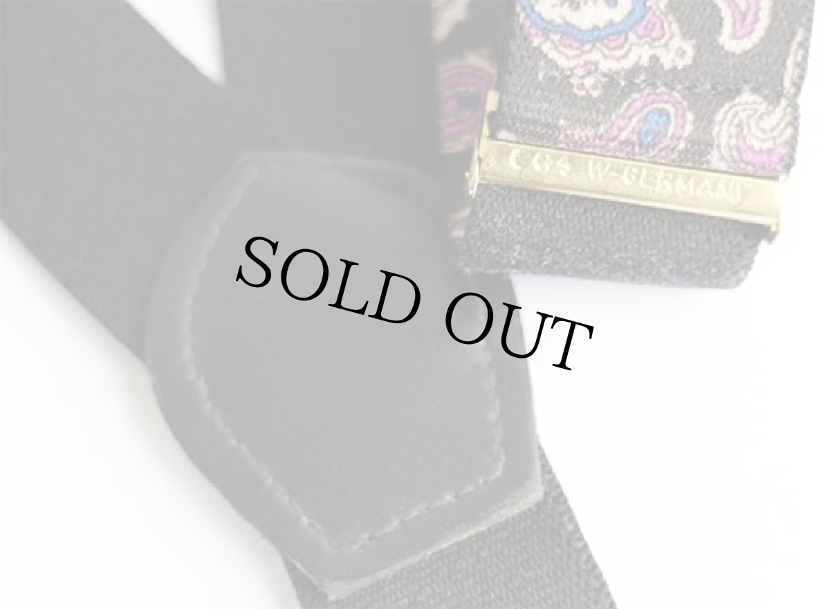 画像3: CAS W-GERMANY ペイズリー 総柄 ボタンタブ式 サスペンダー★38 (3)