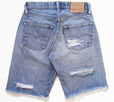 画像2: 70s Levi'sリーバイス 501 シングル 66前期 カットオフ デニム ショートパンツ w30★ショーツ (2)