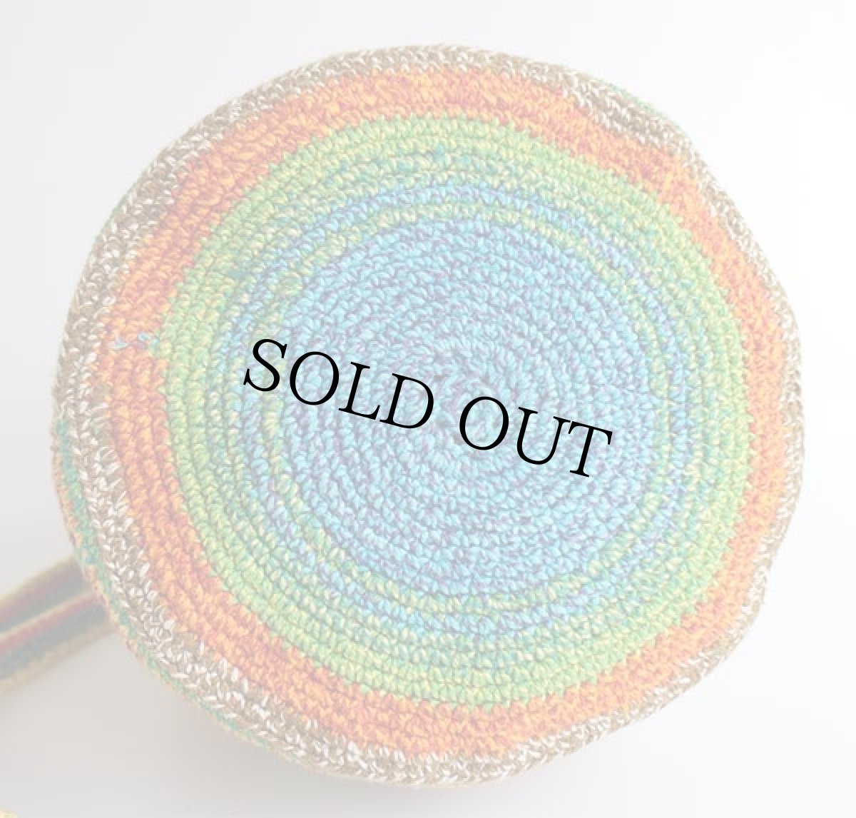 画像4: ハンドメイド フォークロア柄 バケツ型 編み込み ショルダーバッグ (4)