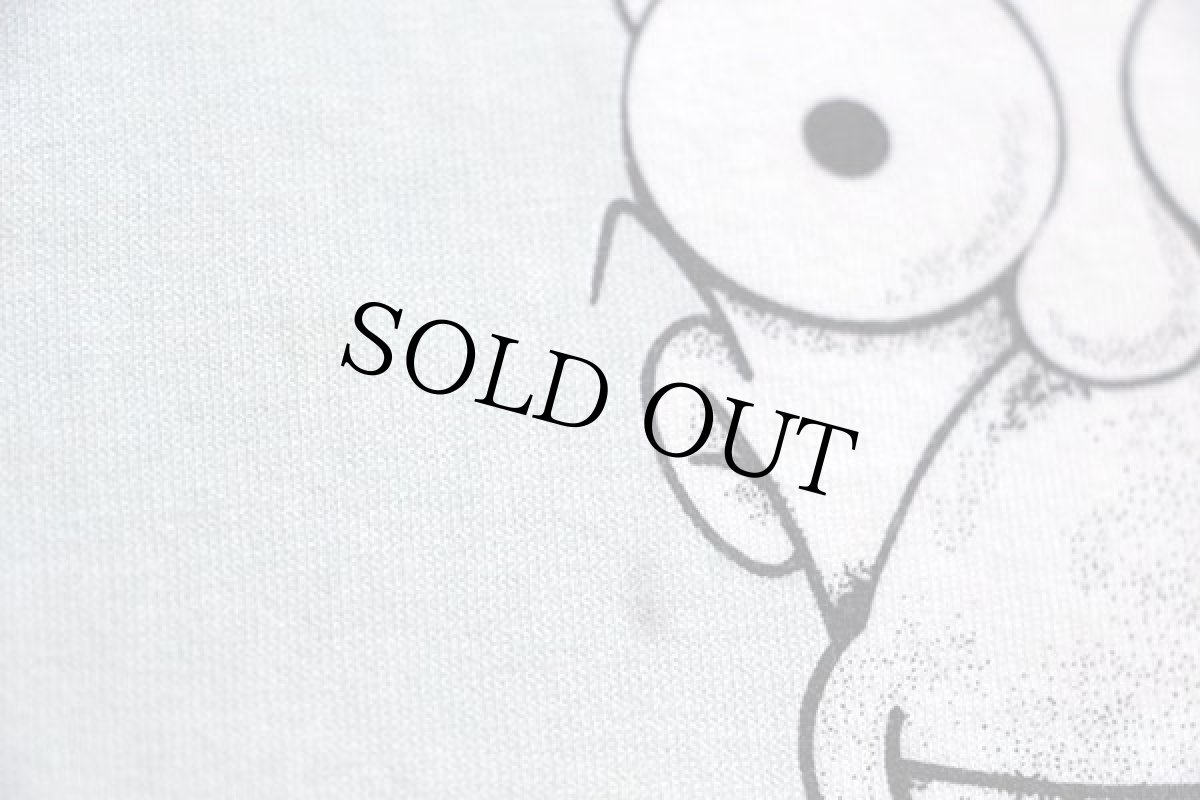 画像5: 00s The Simpsons シンプソンズ ホーマー Couch Patato 両面プリント コットンTシャツ 白 (5)