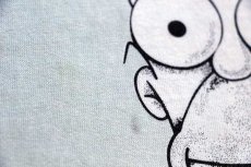 画像5: 00s The Simpsons シンプソンズ ホーマー Couch Patato 両面プリント コットンTシャツ 白 (5)