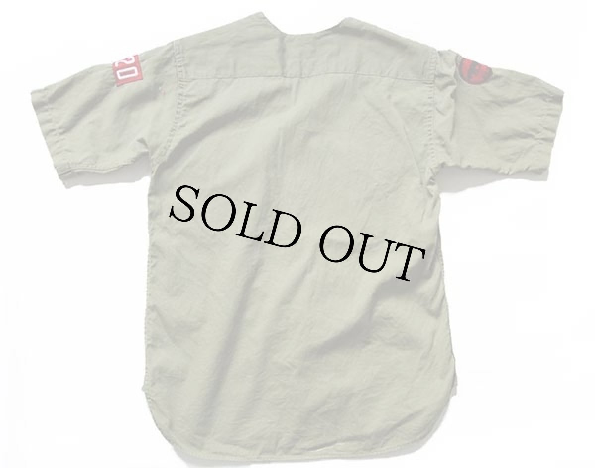 画像2: 50s BSA ボーイスカウト パッチ&マチ付き ノーカラー 半袖 コットンポプリンシャツ オリーブ キッズ (2)