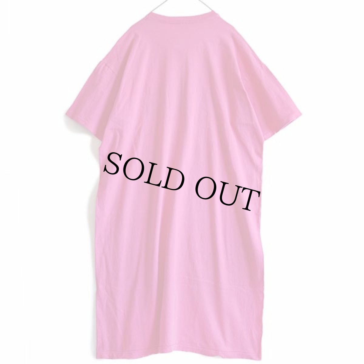 画像3: 90s USA製 L.L.Bean コットンTシャツ ワンピース ピンク (3)