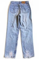 画像3: 90s USA製 Levi'sリーバイス 501 ペンキ&ダメージ加工 デニムパンツ w27 L28 (3)