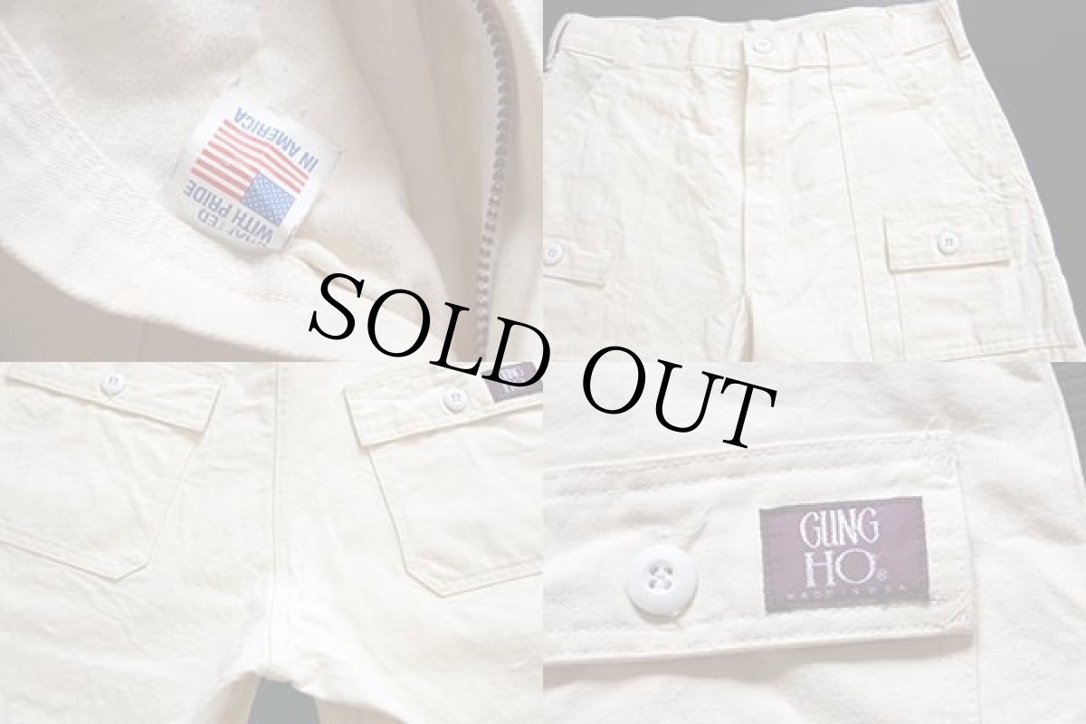 画像3: USA製 GUNG HOガンホー ベイカータイプ ブッシュ ショートパンツ 生成り w34★ショーツ (3)