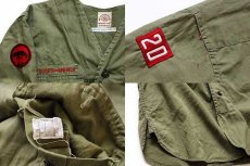 画像3: 50s BSA ボーイスカウト パッチ&マチ付き ノーカラー 半袖 コットンポプリンシャツ オリーブ キッズ (3)