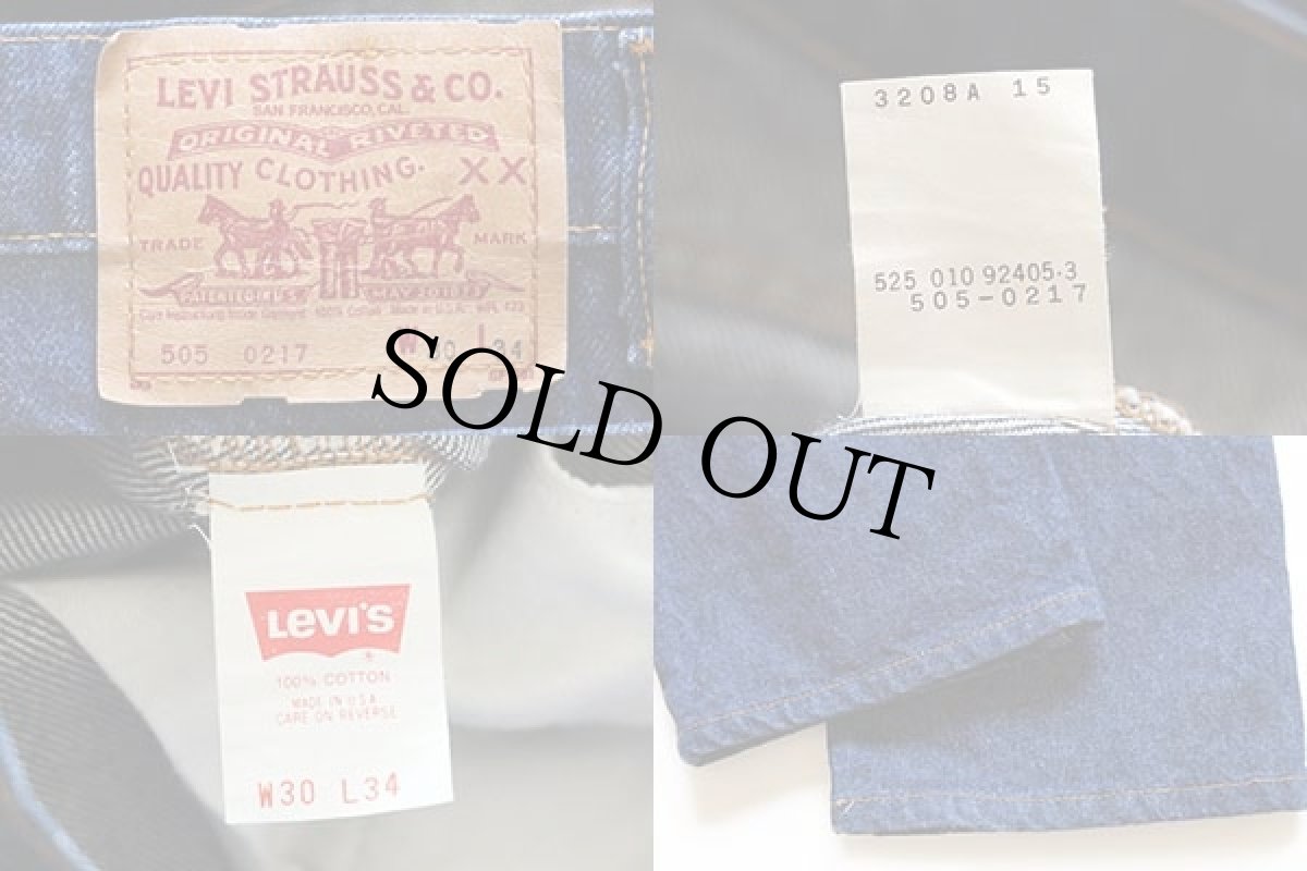 画像6: 90s USA製 Levi'sリーバイス 505 デニムパンツ w30 (6)