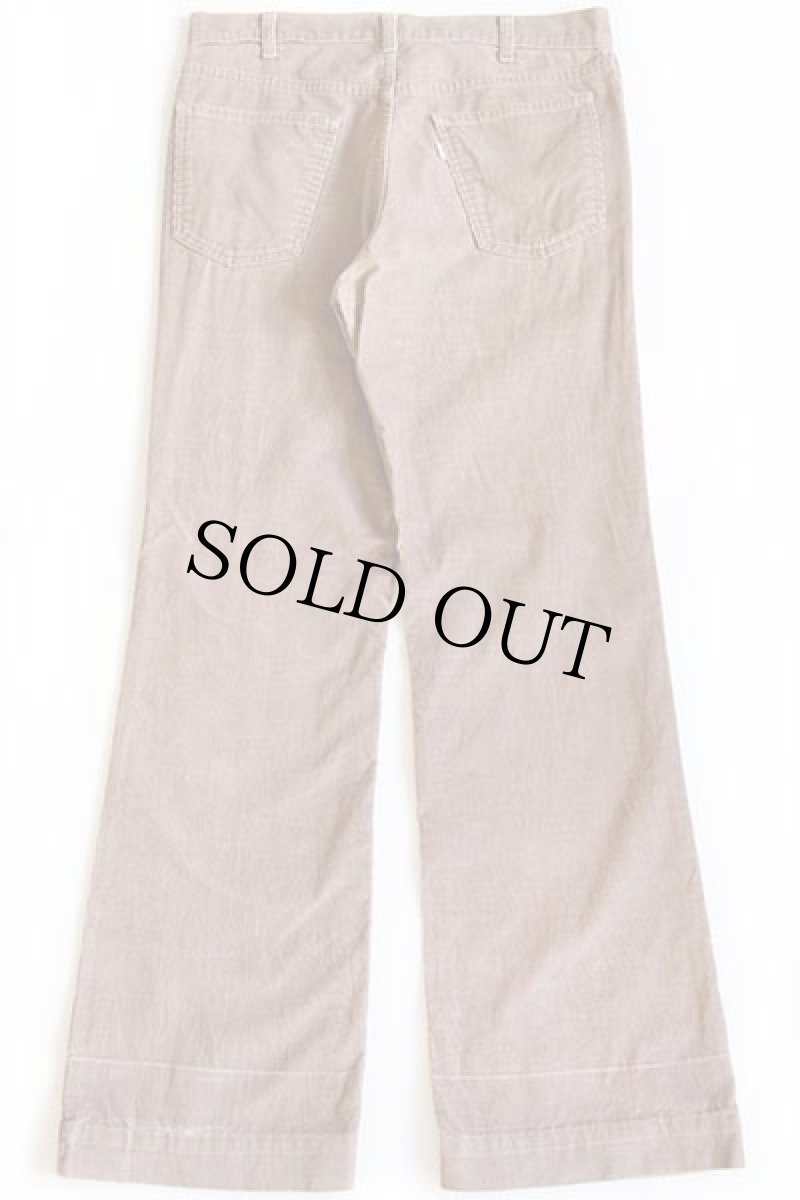 画像3: 80s Levi'sリーバイス 547 コーデュロイパンツ 薄茶 w34★ブーツカット (3)