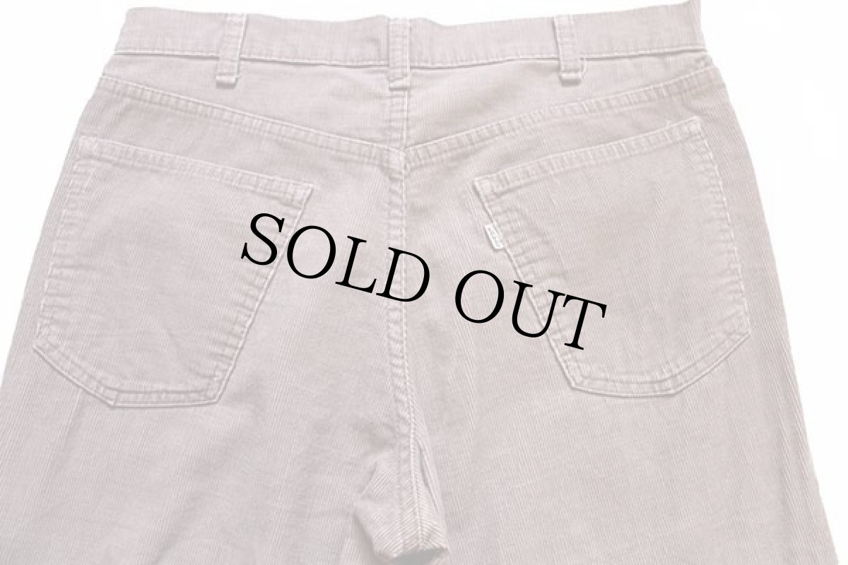 画像5: 80s Levi'sリーバイス 547 コーデュロイパンツ 薄茶 w34★ブーツカット (5)