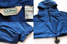 画像3: 80s USA製 L.L.Bean ナイロン アノラックパーカー 紺 XL (3)