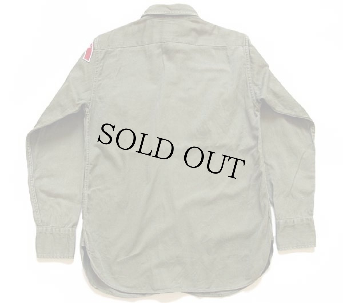 画像2: 50s BSA ボーイスカウト パッチ&マチ付き コットンツイルシャツ オリーブ (2)