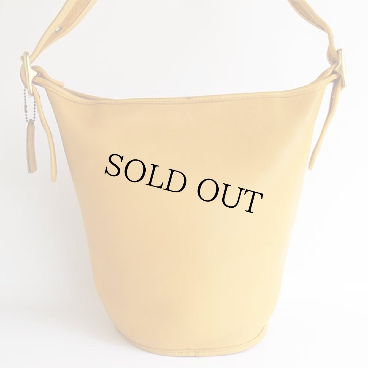 画像3: USA製 COACH オールド コーチ バケツ型 レザー ショルダーバッグ マスタード★9953 (3)