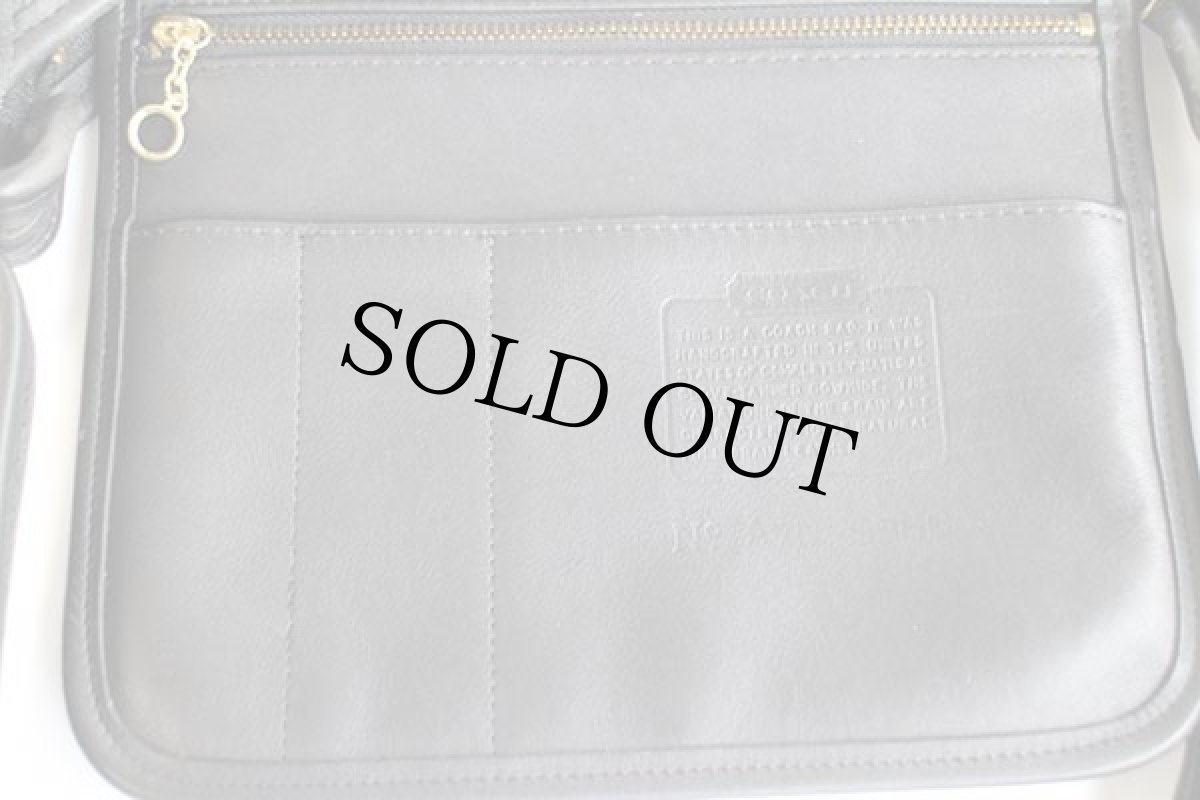 画像5: USA製 COACH オールド コーチ レザー ショルダーバッグ 黒★9966 (5)