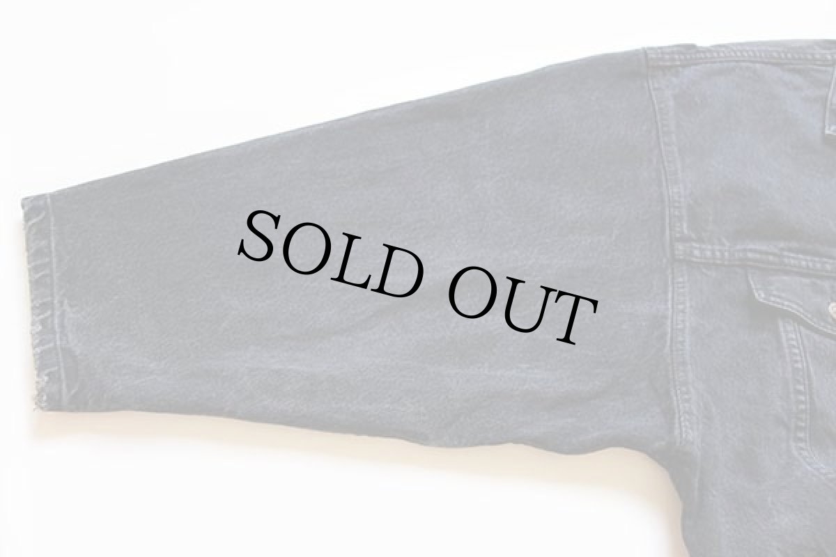 画像6: 80s USA製 Levi'sリーバイス 77934 ブラック デニムジャケット 4ポケット M (6)