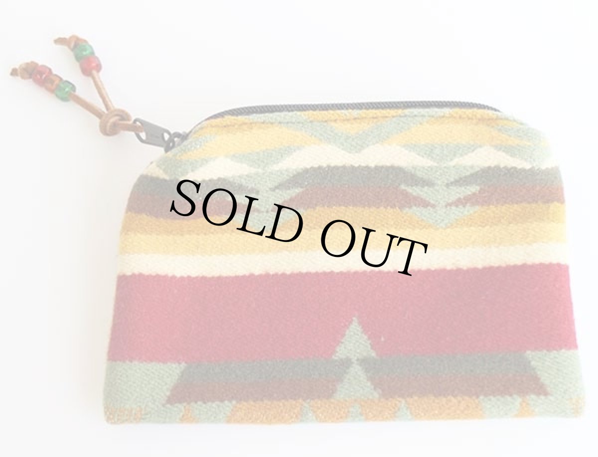 画像2: USA製 ネイティブ柄 ウール ブランケット ポーチ (2)