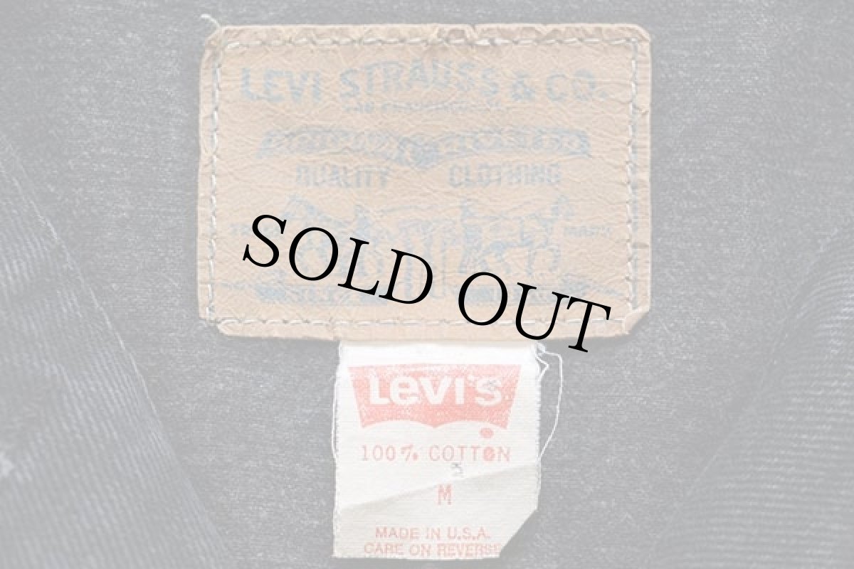 画像4: 80s USA製 Levi'sリーバイス 77934 ブラック デニムジャケット 4ポケット M (4)