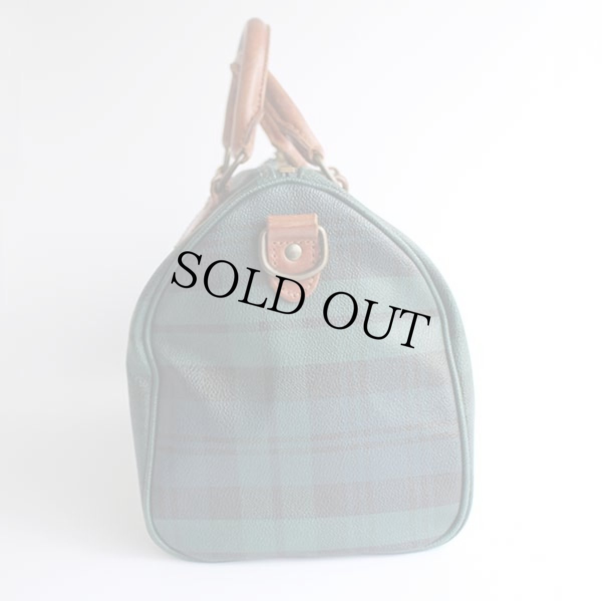 画像4: ポロ ラルフローレン ブラックウォッチ タータンチェック PVC ボストンバッグ ミニ (4)