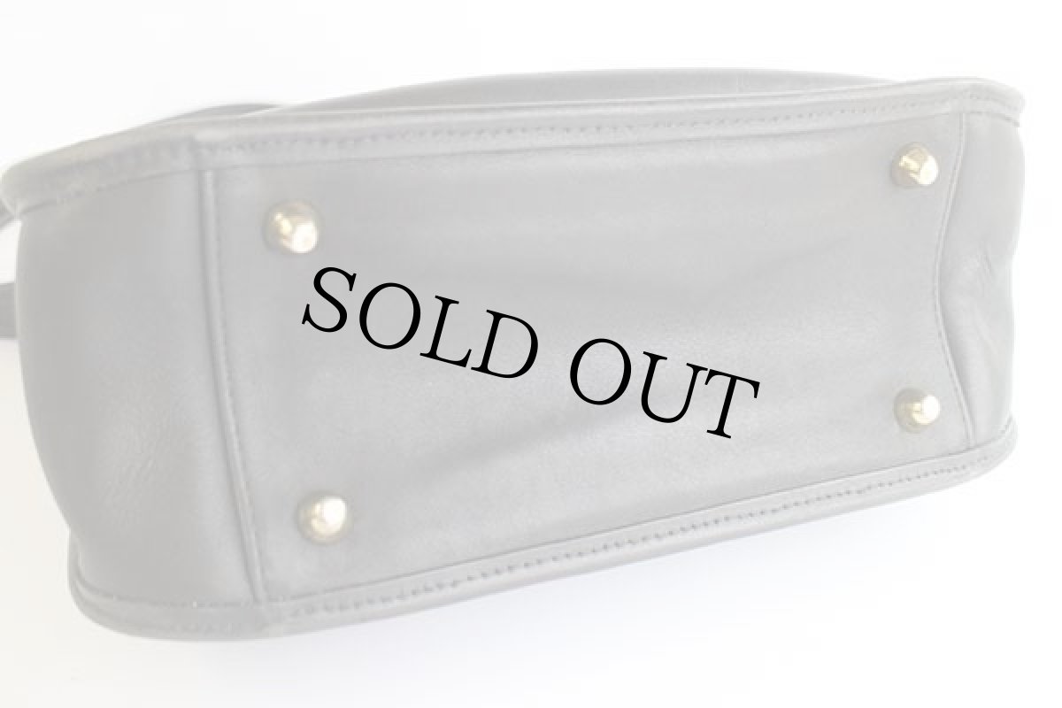 画像4: USA製 COACH オールド コーチ レザー ショルダーバッグ 黒★9966 (4)