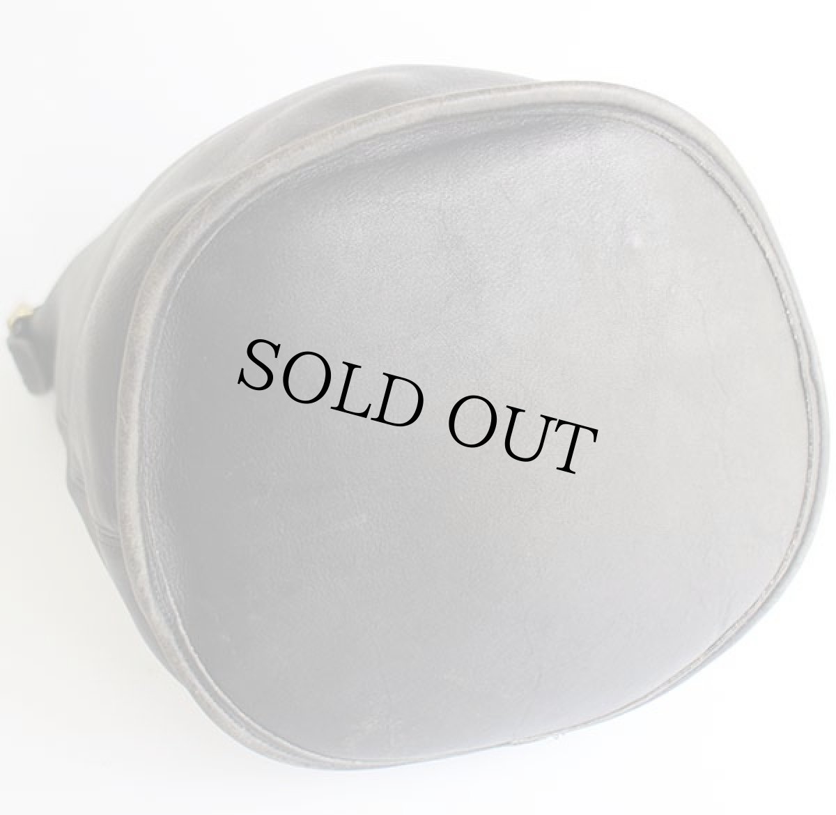 画像4: USA製 COACH オールド コーチ バケツ型 レザー ショルダーバッグ 黒 大★9085 (4)