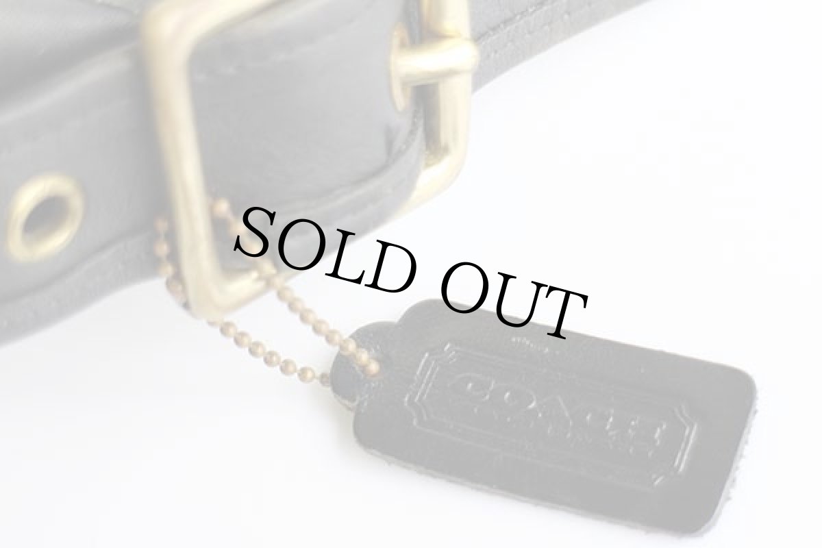 画像6: USA製 COACH オールド コーチ バケツ型 レザー ショルダーバッグ 黒 大★9085 (6)