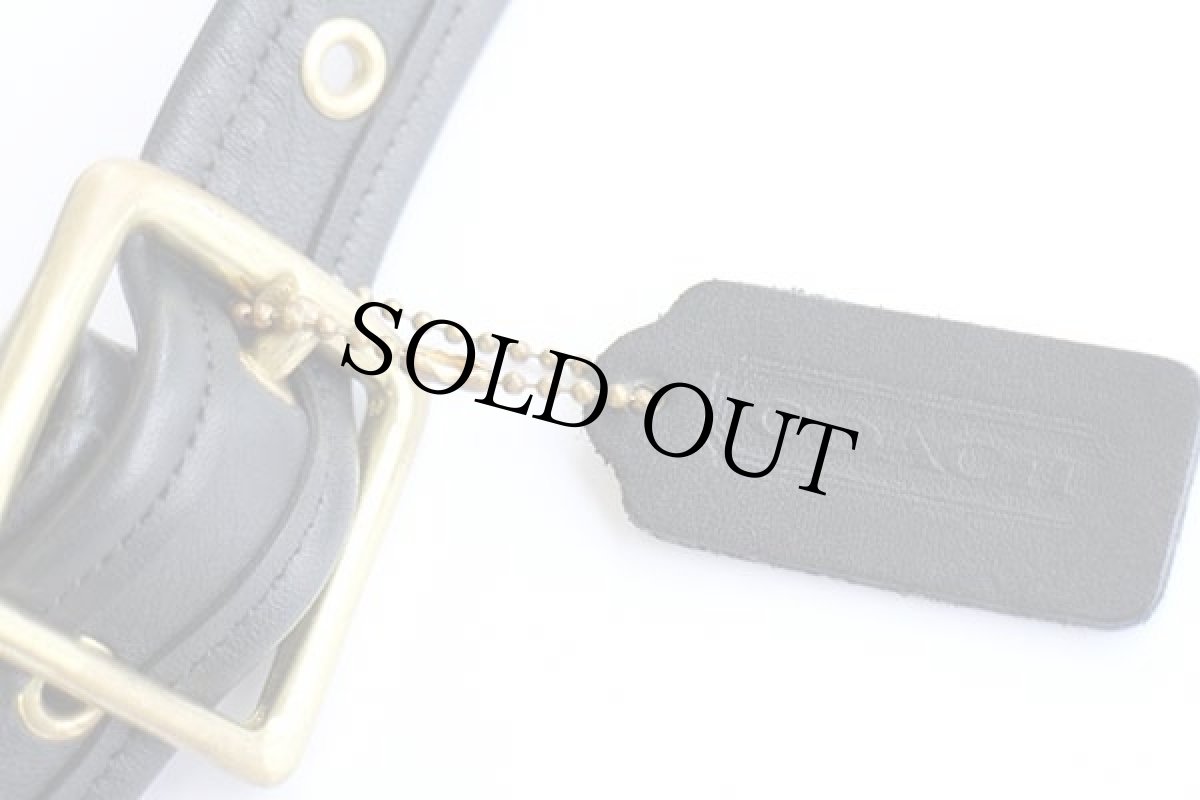 画像6: USA製 COACH オールド コーチ レザー ショルダーバッグ 黒★9966 (6)