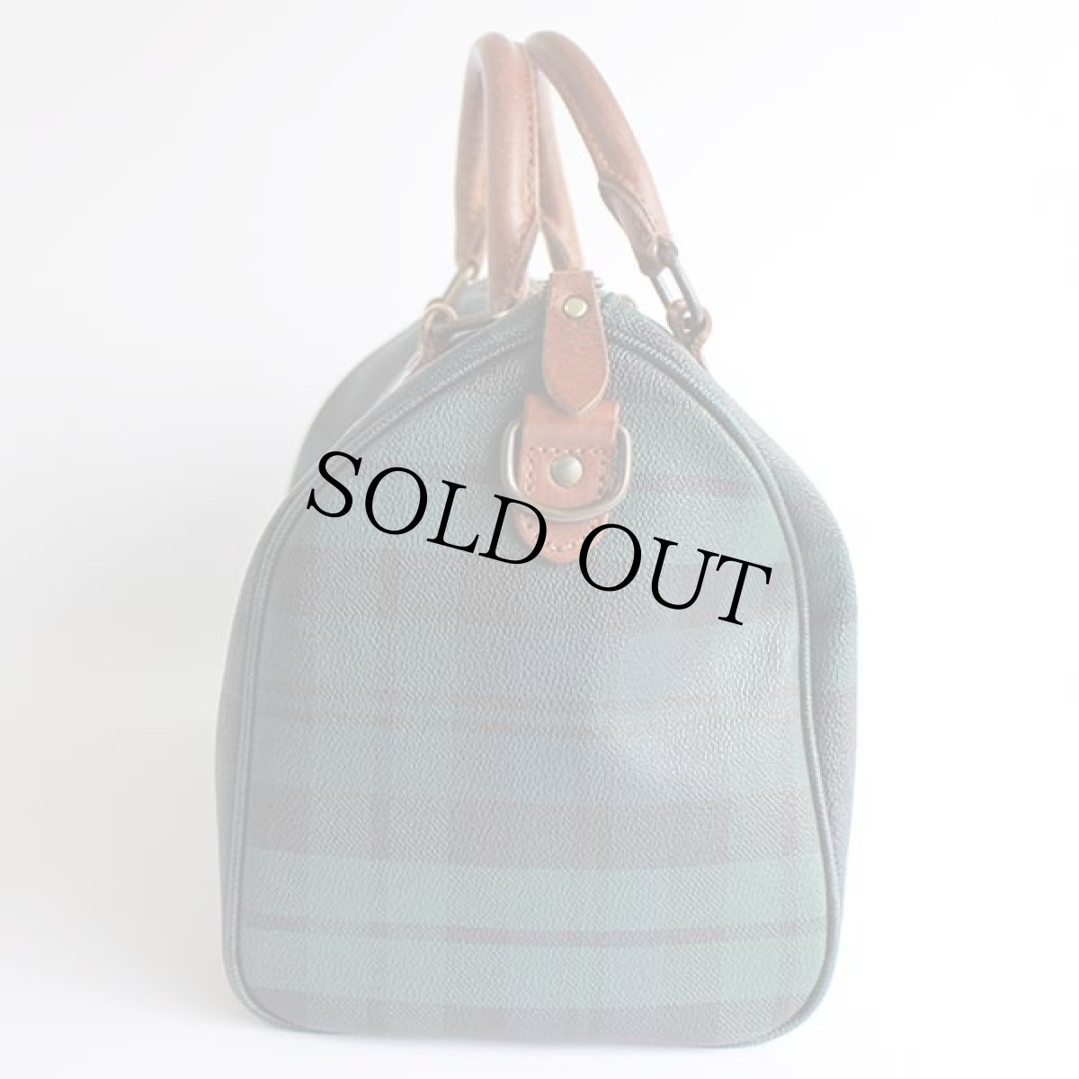 画像3: ポロ ラルフローレン ブラックウォッチ タータンチェック PVC ボストンバッグ ミニ (3)