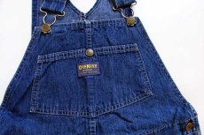 画像4: 80s USA製 OSHKOSH B'GOSH デニム オーバーオール w32 L33 (4)