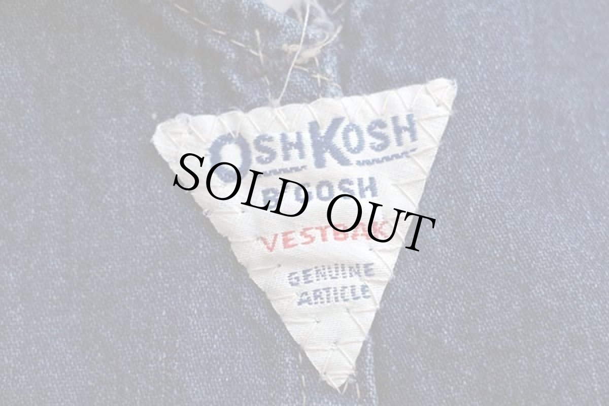 画像7: 80s USA製 OSHKOSH B'GOSH デニム オーバーオール w32 L33 (7)