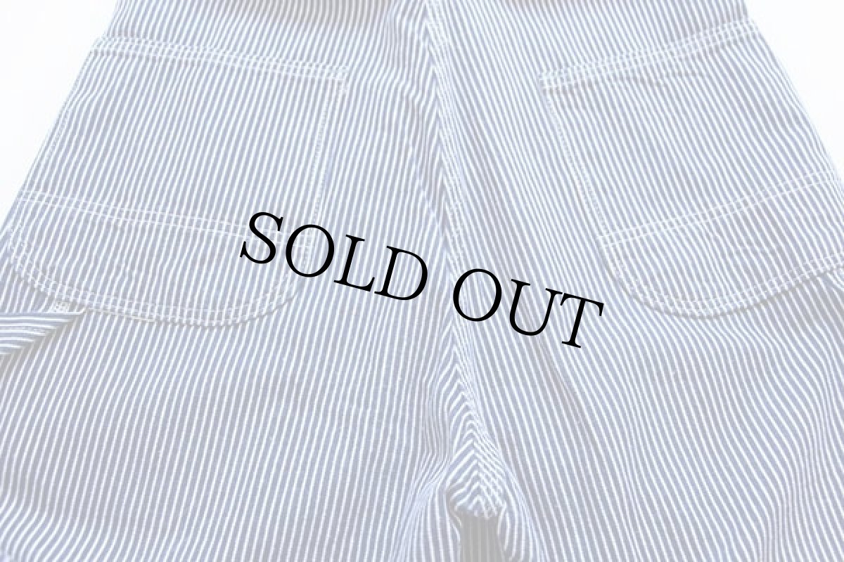 画像5: 90s USA製 KEY Imperial ヒッコリー ストライプ オーバーオール w34 (5)