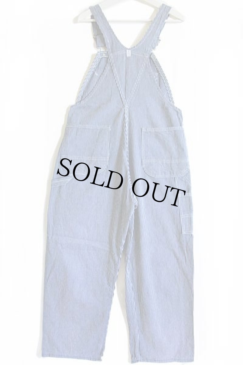 画像3: 90s USA製 KEY Imperial ヒッコリー ストライプ オーバーオール w34 (3)
