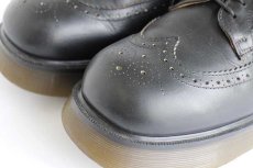 画像8: 英国製 DR.MARTENSドクターマーチン ウイングチップ レザーシューズ 厚底 黒 UK9 (8)