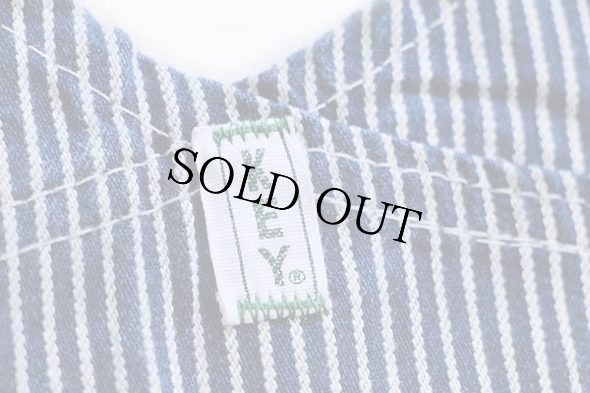 画像7: 90s USA製 KEY Imperial ヒッコリー ストライプ オーバーオール w34 (7)