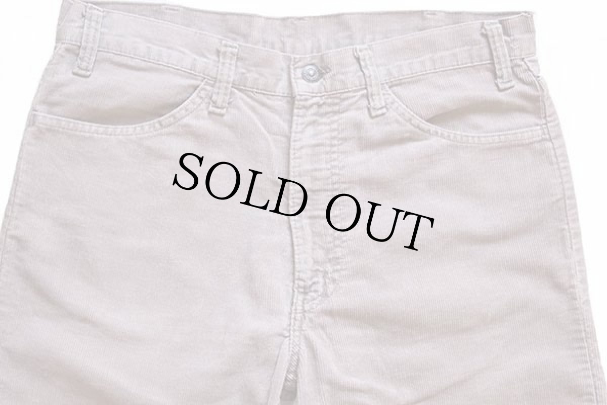 画像4: 80s Levi'sリーバイス 519 コーデュロイパンツ ベージュ w34 L30 (4)