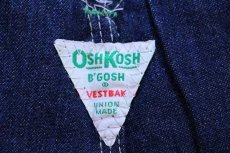 画像7: 80s USA製 OSHKOSH B'GOSH デニム オーバーオール w32 L29 (7)