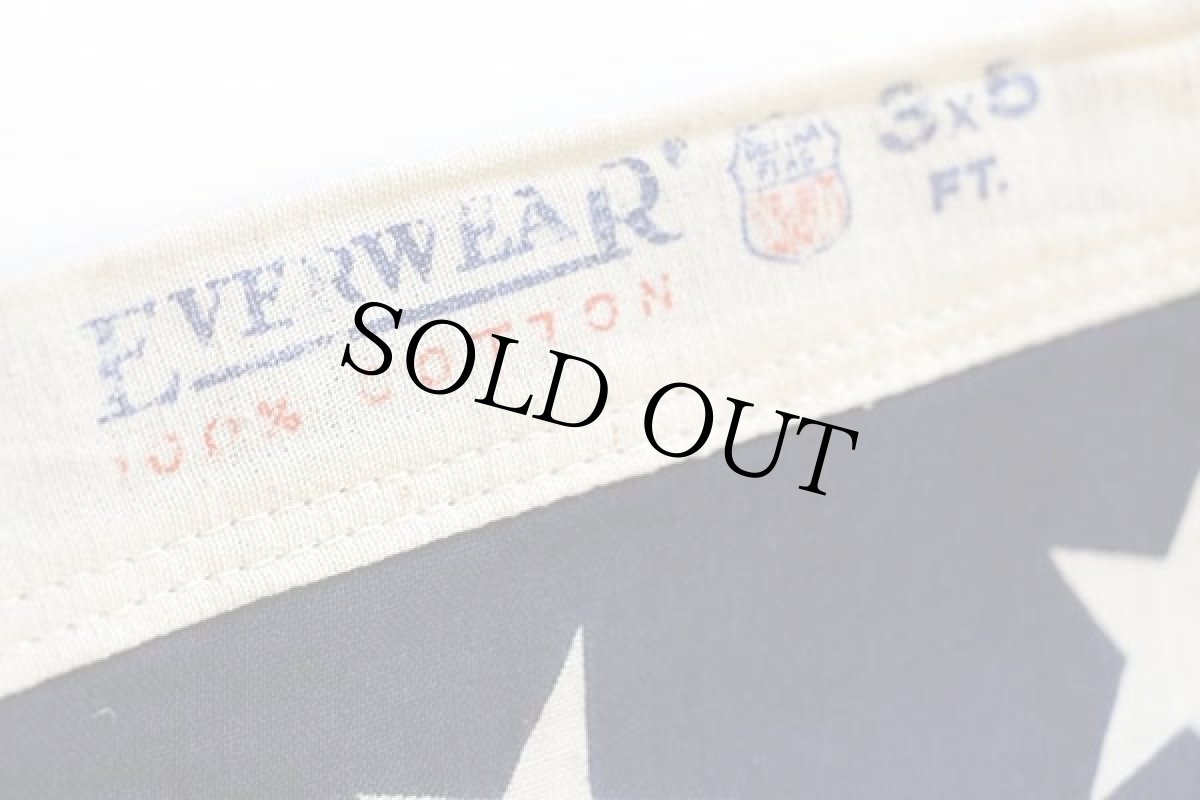 画像3: ビンテージ EVERWEAR 50スター コットン アメリカ国旗 星条旗 USA フラッグ (3)