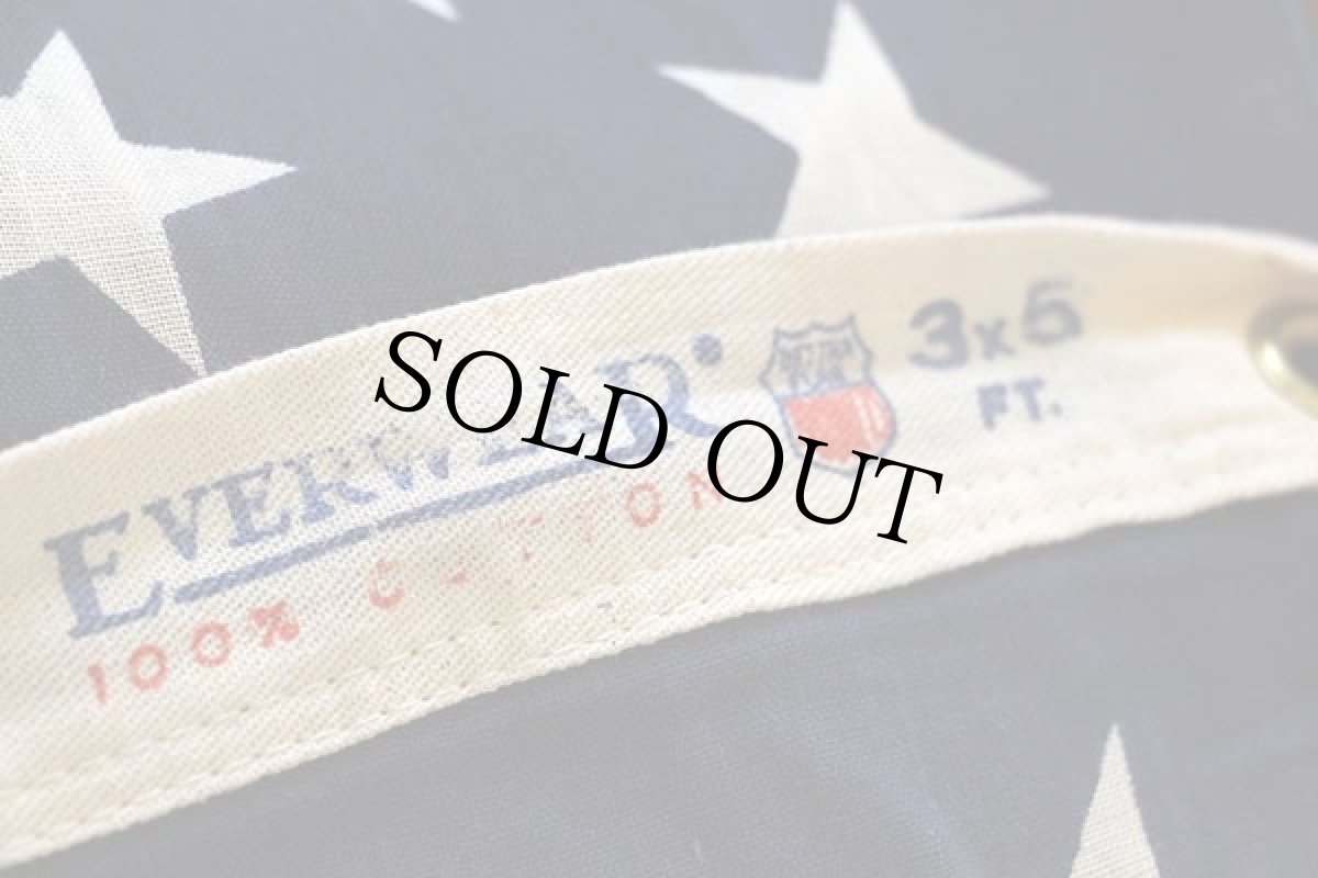 画像3: ビンテージ EVERWEAR 50スター コットン アメリカ国旗 星条旗 USA フラッグ (3)