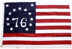 画像1: 未使用★76 13スター アメリカ国旗 星条旗 USA ベニントン フラッグ (1)