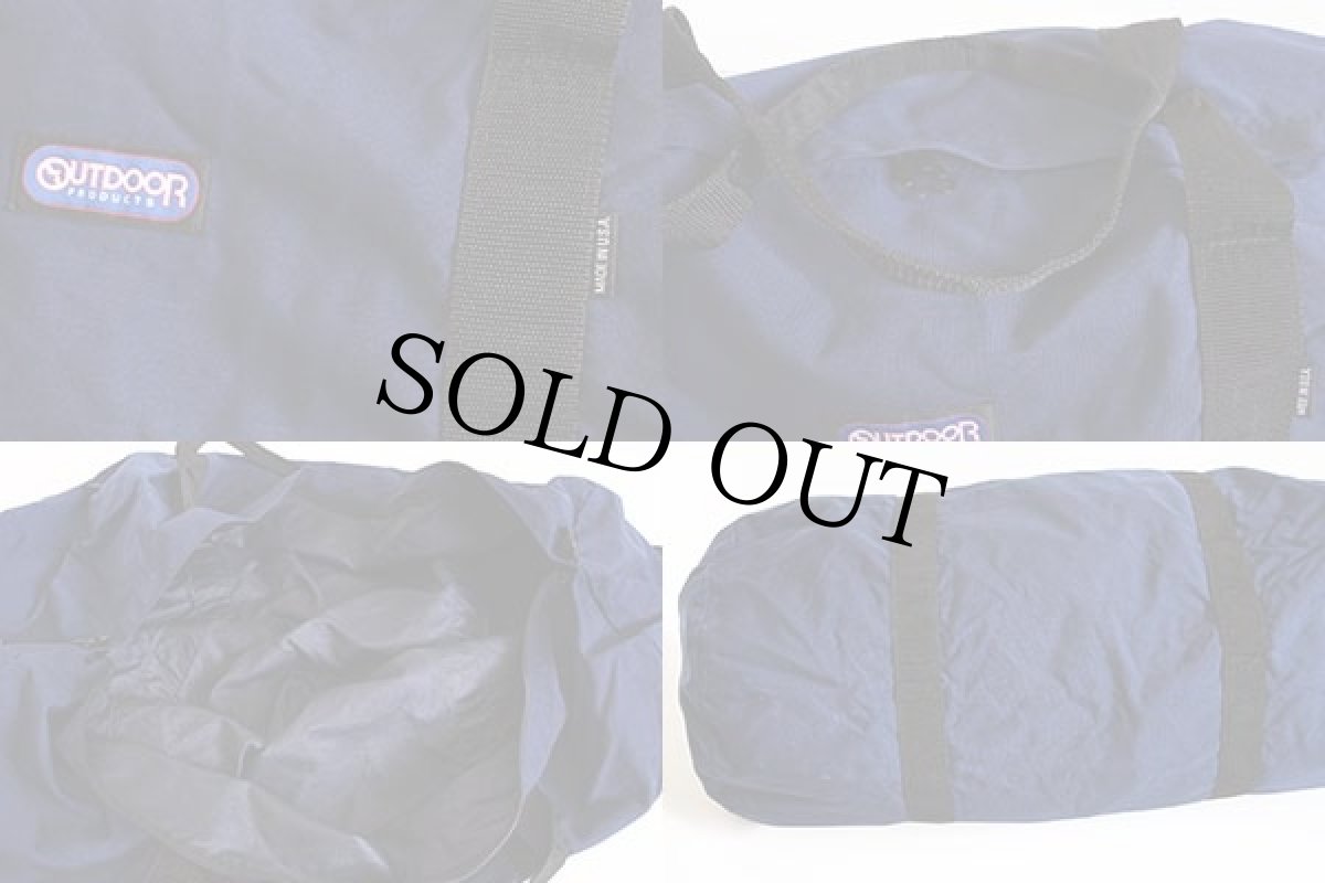 画像4: 90s USA製 OUTDOOR PRODUCTSアウトドアプロダクツ ナイロン ダッフルバッグ 紺 特大 (4)