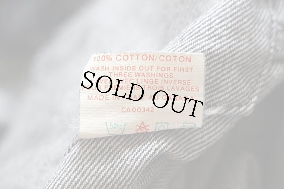 画像6: 80s カナダ製 Levi'sリーバイス 75505-0259 先染め ブラック デニムジャケット 36R (6)