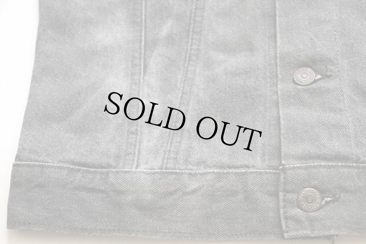 画像10: 80s カナダ製 Levi'sリーバイス 75505-0259 先染め ブラック デニムジャケット 36R (10)