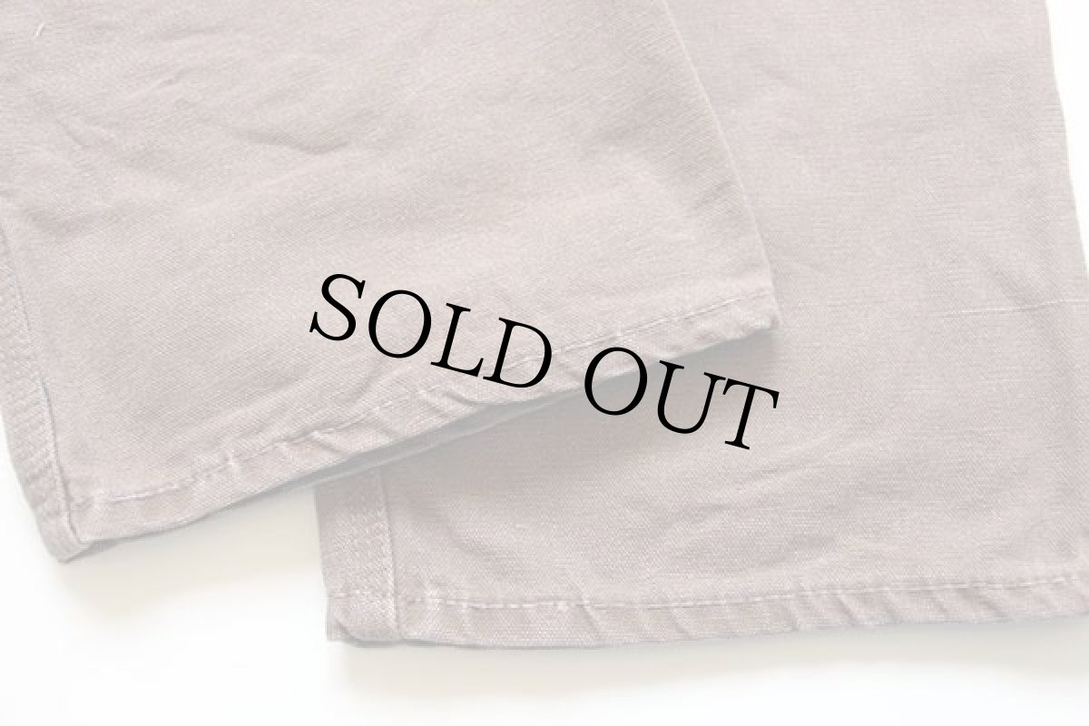 画像9: 70s USA製 carharttカーハート ダック地 ダブルニー ペインターパンツ 茶 w27 (9)