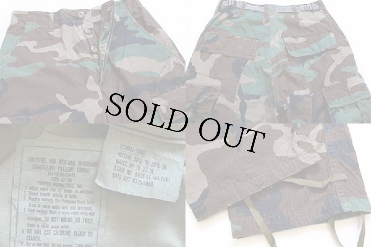 画像4: 80s 米軍 U.S.ARMY ウッドランドカモ BDU カーゴパンツ XS-S (4)