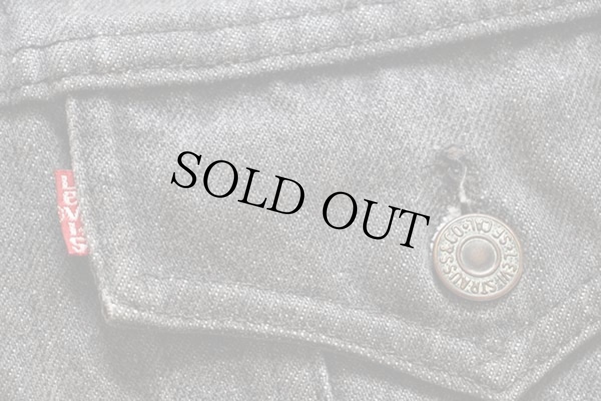 画像7: 80s カナダ製 Levi'sリーバイス 75505-0259 先染め ブラック デニムジャケット 36R (7)