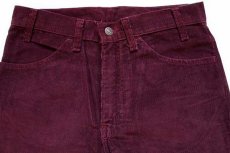 画像4: 80s USA製 Levi'sリーバイス 519 コーデュロイパンツ バーガンディ w32 L30 (4)