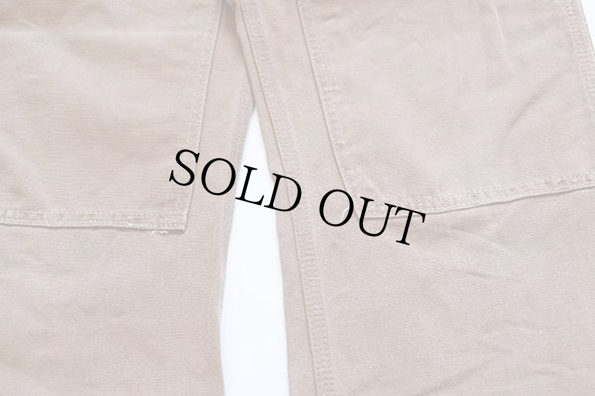 画像8: 70s USA製 carharttカーハート ダック地 ダブルニー ペインターパンツ 茶 w27 (8)