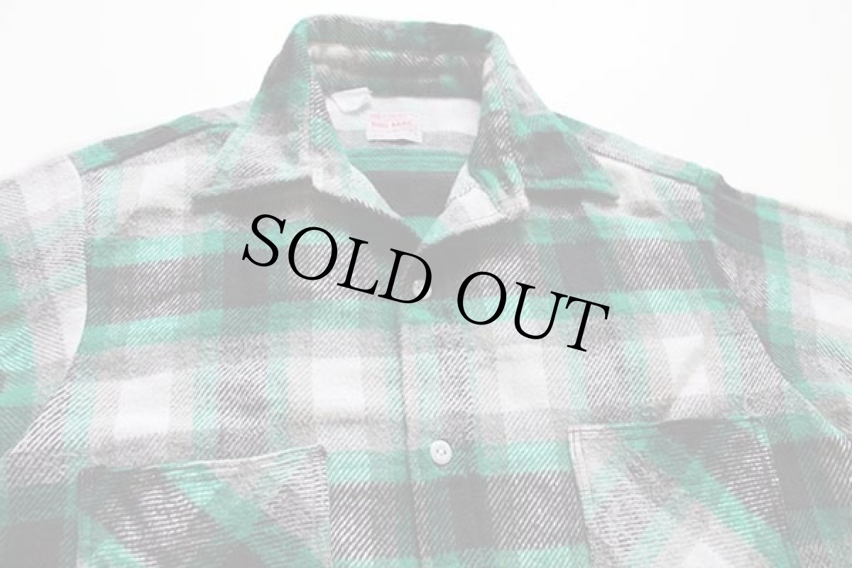 画像3: 70s JCPenney BIGMACビッグマック オンブレチェック コットン フランネルシャツ M (3)