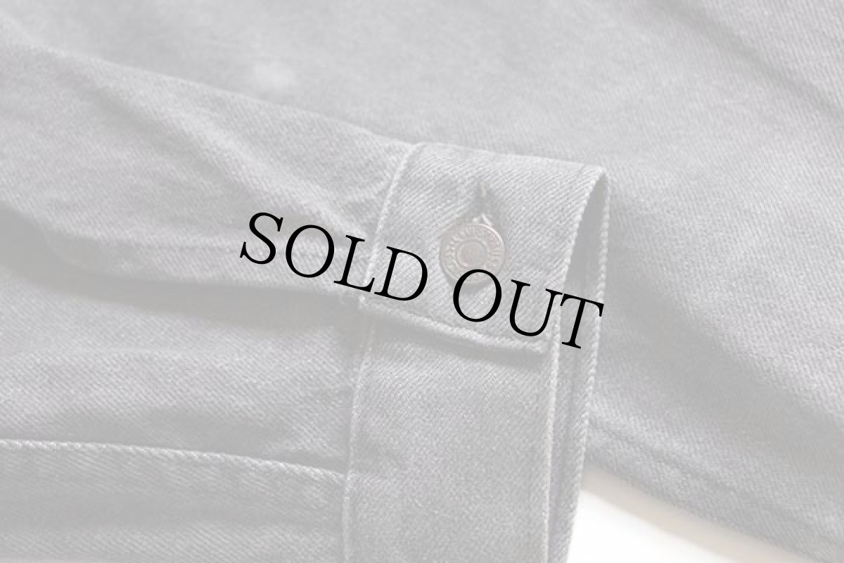 画像9: 80s カナダ製 Levi'sリーバイス 75505-0259 先染め ブラック デニムジャケット 36R (9)