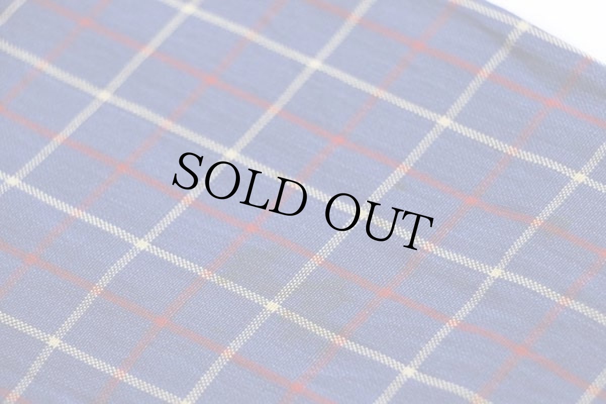 画像8: 60s UNKNOWN チェック ショールカラー レーヨン ガウン L (8)