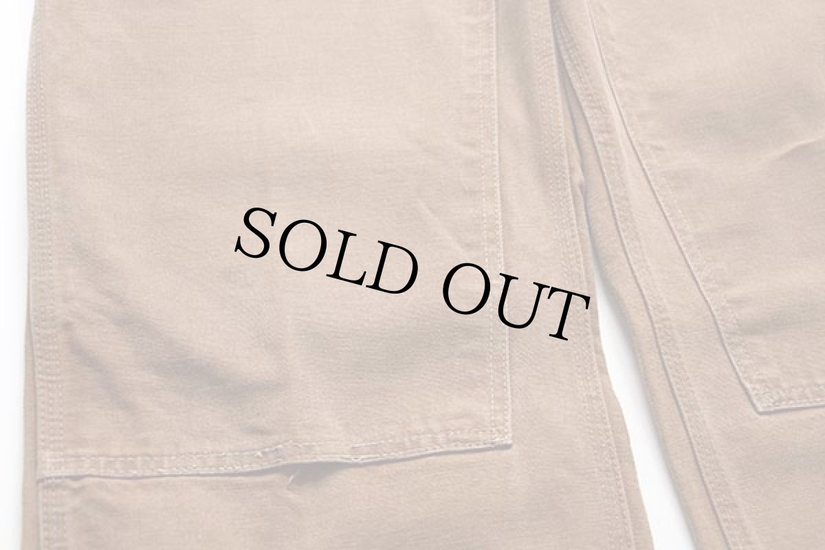 画像10: 70s carharttカーハート ダック地 ダブルニー ペインターパンツ 茶 w35 (10)